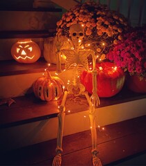 Halloween porch