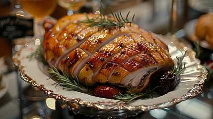 Shrimp Stewed duck in a luxurious shop.