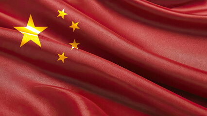 chinese flag for national Day or Independence Day of china