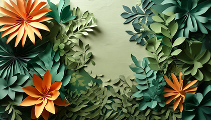 Wall Mural - background with flowers