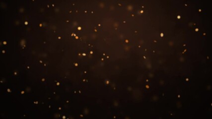 Wall Mural - Hot glowing particle ember background. Dynamic seamless light animation. Beautiful tasteful backdrop.