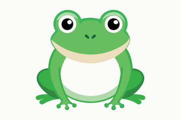 young frog mascot isolated illustration
