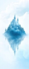 Wall Mural - a castle is reflected in the water