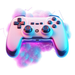 Cloud gaming services isolated on a transparent background