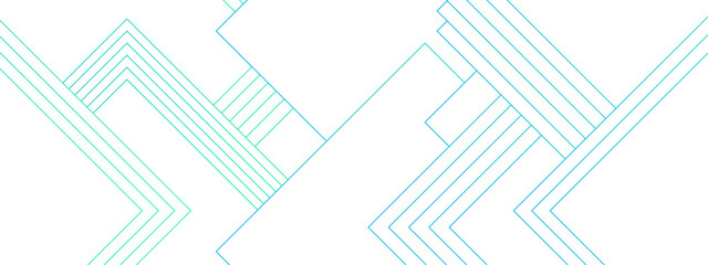 Poster - Abstract blue and white blueprint background and technology bright lines. Technology concept geometric line vector white light background. Decorative web layout or poster and banner. 