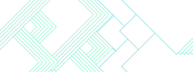 Poster - Abstract blue and white blueprint background and technology bright lines. Technology concept geometric line vector white light background. Decorative web layout or poster and banner. 
