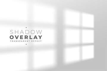 Canvas Print - realistic shadow overlay effect of room window pane