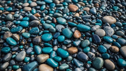 sea stones on the beach