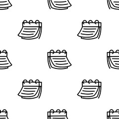 Cartoon Calendar seamless patterns, Vector.