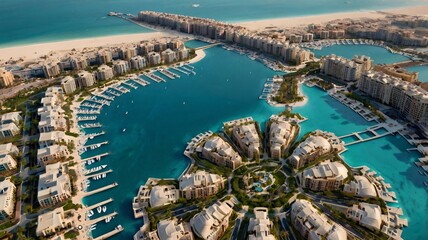 Wall Mural - A bird's-eye view of the Palm Jumeirah