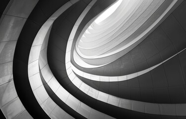 Leinwandbilder - Abstract spiral staircase