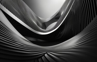 Aufkleber - Abstract Architecture, Modern Building, Curves & Lines