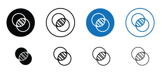 Set of opacity icons, opacity icon editable set in outlined and filled styles, opacity icon concept for web, app, ui