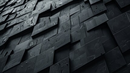 Aufkleber - A close-up image of a textured black geometric pattern.
