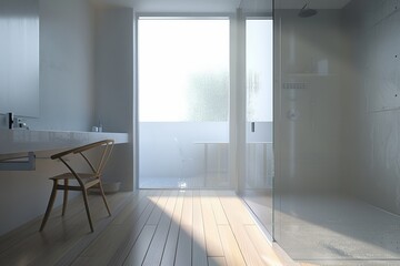 Fototapete - Minimalist Bathroom Design