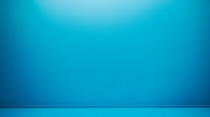 Wall Mural - A simple, solid blue background with a subtle gradient and a thin line at the bottom.