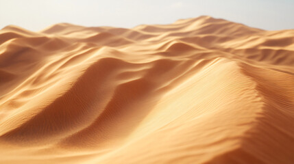 Wall Mural - golden desert sand dunes landscape - close up view