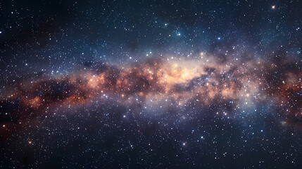 Wall Mural - The cosmos filled with countless stars