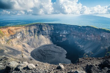 Wall Mural - The crater of the Volcano Cerro Negro at Leon, Nicaragua, ai