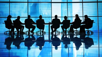 a group of people in a meeting room nodding in agreement, illustrating consensus and accord in a collaborative setting