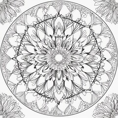 Blume des lebens  kosmisches licht  banner / hintergrund mandala 