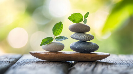 Wall Mural - achieving balance in life requires giving equal importance to emotional health alongside physical we