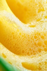 Wall Mural -  A tight shot of a juicy fruit with interior and exterior water beads