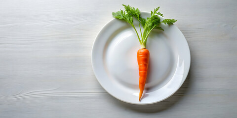 Fresh carrot on a white plate , healthy, organic, vegetable, food, nutrition, orange, diet, cooking, ingredient, farm, raw