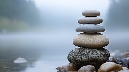 Wall Mural - regular mindfulness practices help individuals manage stress and maintain emotional equilibrium.
