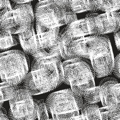 Wall Mural - hand drawn texture seamless pattern. сreative monochrome vector endless background. abstract doodle 