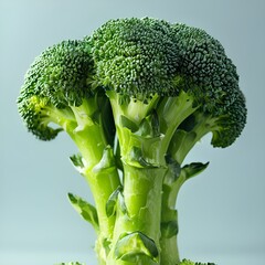 Poster - broccoli on a wooden background