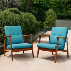 Canvas Print - two chairs in the garden