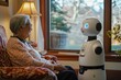 © Lakkhana - A healthcare robot assisting an elderly patient in their home, ensuring safety and companionship through human-like interaction.