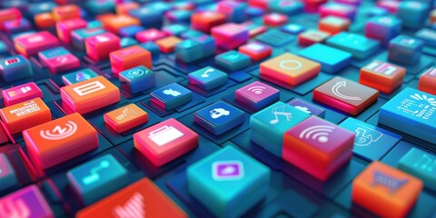 Abstract Colorful App Icons