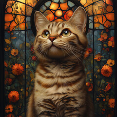 Wall Mural - cat