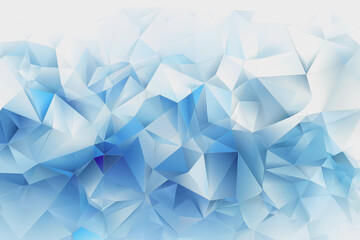 Wall Mural - White and vibrant blue gradient color background, geometric.