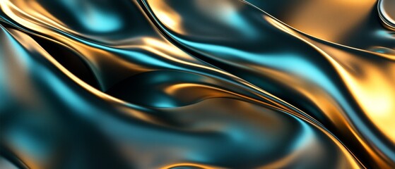 Wall Mural - a piece of fabric with a gold and blue color