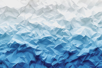 Wall Mural - White and vibrant blue gradient color background, geometric.