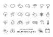 © ちーぼう - 天気にまつわるアイコンセット（モノクロ）