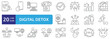 © Dahlianiqi - Digital detox icon set