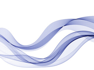 Wall Mural - blue Wave. abstract vector graphics. Eps 10