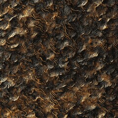 Poster - Abstract gold and black texture