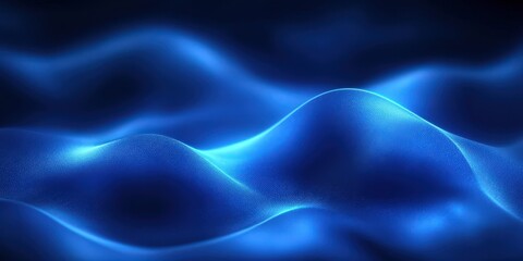 Wall Mural - Dark Blue Abstract Background with Gentle Waves