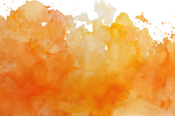 orange watercolor on a white background first person view realistic daylight view