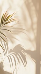 Poster - Palm leaf shadows