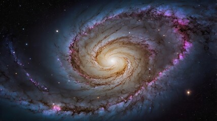 Wall Mural - photograph of milky way galaxy from a distant ai gen