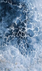 Poster - Abstract blue and white ice