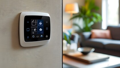 Smart home control panel with connected devices highlighting the convenience of home automation technology