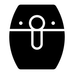 Wall Mural - air fryer glyph icon