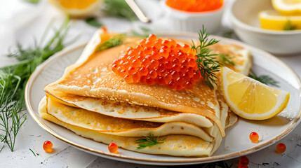 Red Caviar and Crepes A Delectable Russian Culinary Delight